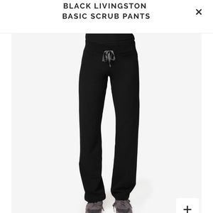 FIGS Scrubs Livingston Basic Scrub Pant Black NWOT
